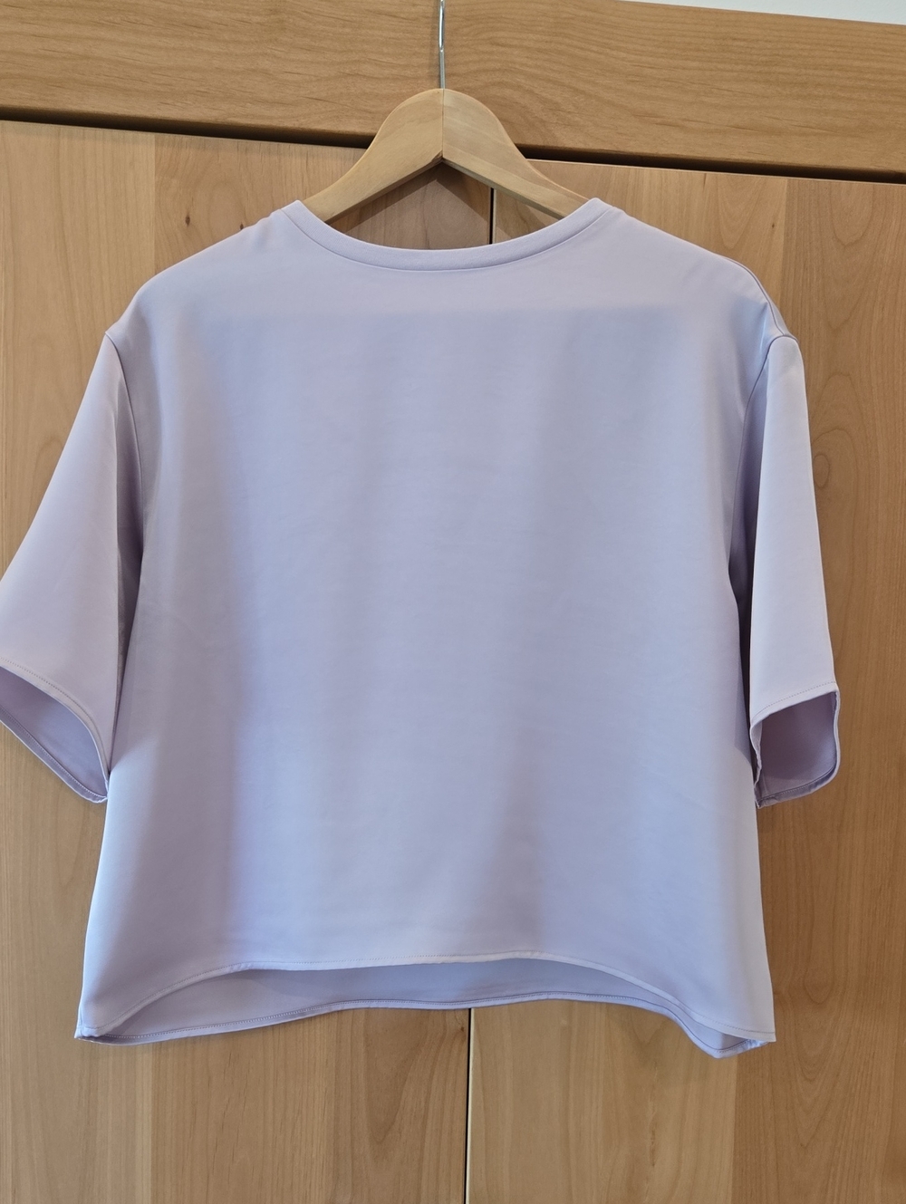 Uniqlo C Satin Oversized Shirr in Lilac, Sold Out, Rare, Ltd Edition, Small, GUC